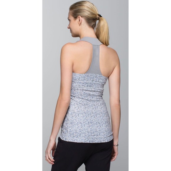 Lululemon Cool Racerback Tank Top Floral Print Yoga Workout Activewear‎ - Picture 2 of 8